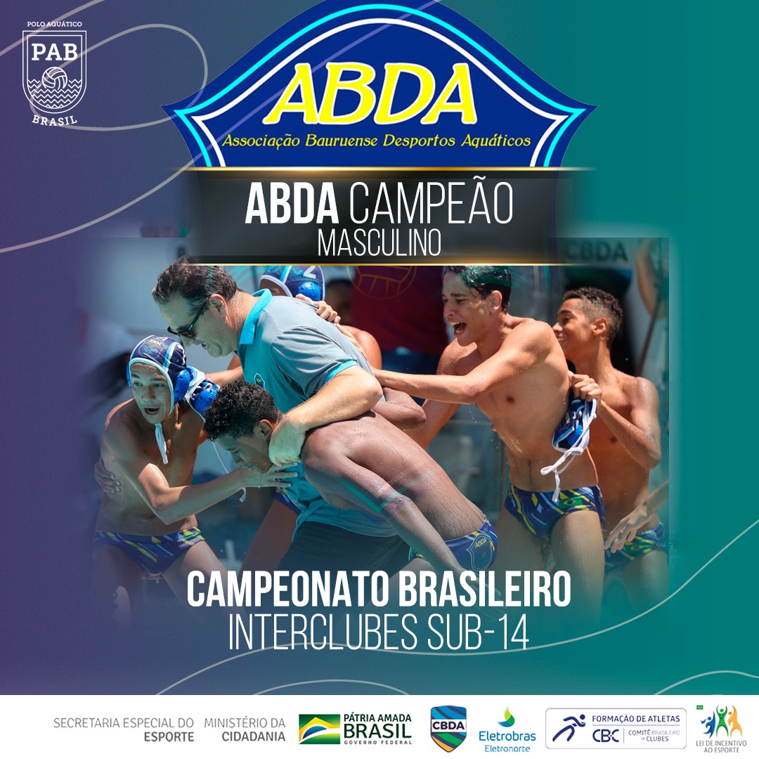 ABDA é campeã do Campeonato Brasileiro Interclubes Sub-14 de polo aquático