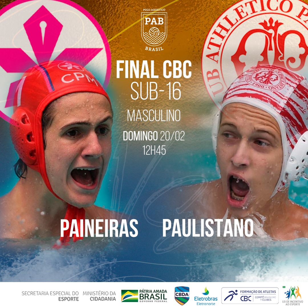 Paineiras e Paulistano farão clássico regional na final do Brasileiro Sub-16  de Polo Aquático